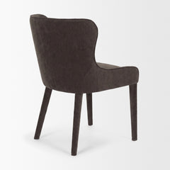 Nolan Charcoal Wingback Dining Side Chair (Set of 2) - Ornate Home