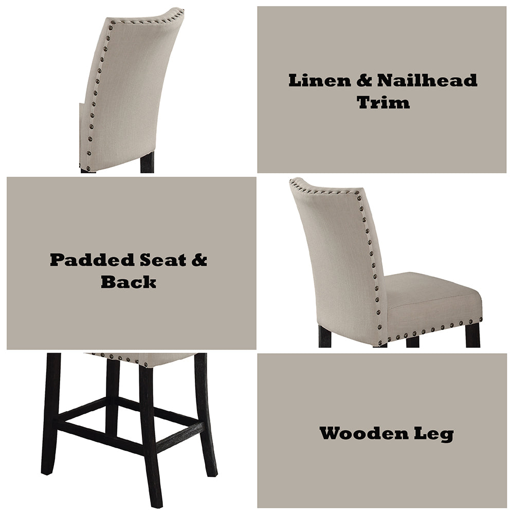 Nolan Counter Height Chair (Set-2) - Ornate Home