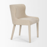 Nolan Cream Wingback Dining Side Chair (Set of 2) - Ornate Home