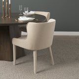 Nolan Cream Wingback Dining Side Chair (Set of 2) - Ornate Home