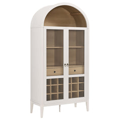 Nolan Ivory Arched Bar Cabinet - Ornate Home