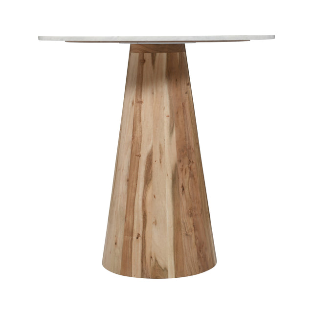 Nolan Natural 30 Marble Top Dining Table - Ornate Home