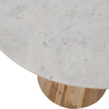 Nolan Natural 30 Marble Top Dining Table - Ornate Home