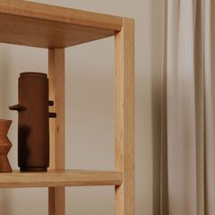 Nolan Natural Bookcase - Ornate Home