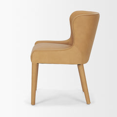 Nolan Tan Wingback Dining Side Chair (Set of 2) - Ornate Home