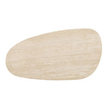 Nolfi Yellow Travertine/Brown Oak Coffee Table - Ornate Home