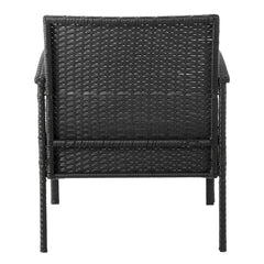 Noli Patio 2-Person Seating Group with End Table with Cream Cushions - Ornate Home