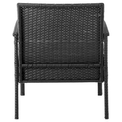 Noli Patio 2-Person Seating Group with End Table with Grey Cushions - Ornate Home