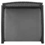 Noli Patio 2-Person Seating Group with End Table with Grey Cushions - Ornate Home