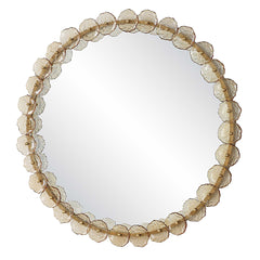Nolina Gold Round Mirror - Ornate Home