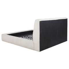 Nollet Cream 48-inch Upholstered California King Platform Bed - Ornate Home