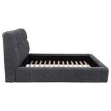 Nollet Grey 48-inch Upholstered California King Platform Bed - Ornate Home