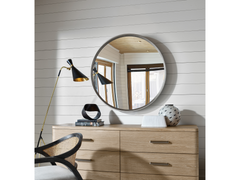 Nomad Champagne-Round Mirror - Ornate Home