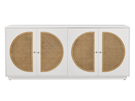 Nomad Glacier/Cane Credenza - Ornate Home