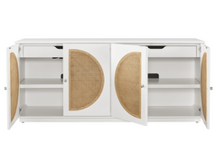 Nomad Glacier/Cane Credenza - Ornate Home