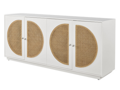 Nomad Glacier/Cane Credenza - Ornate Home