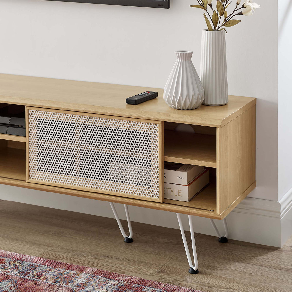 Nomad Oak 59" TV Stand - Ornate Home