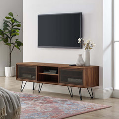 Nomad Walnut 59" TV Stand - Ornate Home