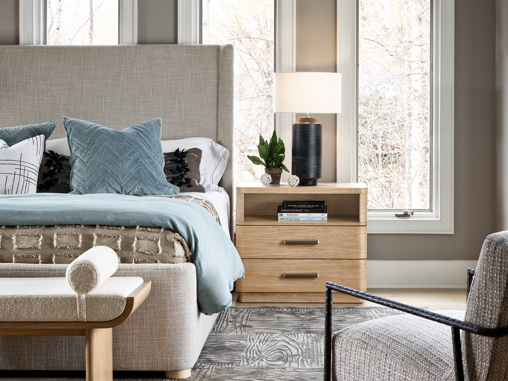 Nomad White Oak Nightstand - Ornate Home