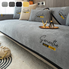 Non-Slip Cat Scratch Furniture Cover for Leather Sofas, Chenille Sofa Towels Covers I - Ornate Home