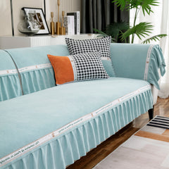 Non-Slip Chenille Sofa Slipcovers with Skirt, Best Pet Sofa Protector Cover, Furniture Covers for Pets - Ornate Home