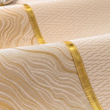 Non-Slip Couch Cover with Gold Trim, Sofa Slipcover for Sectional & Loveseat - Ornate Home
