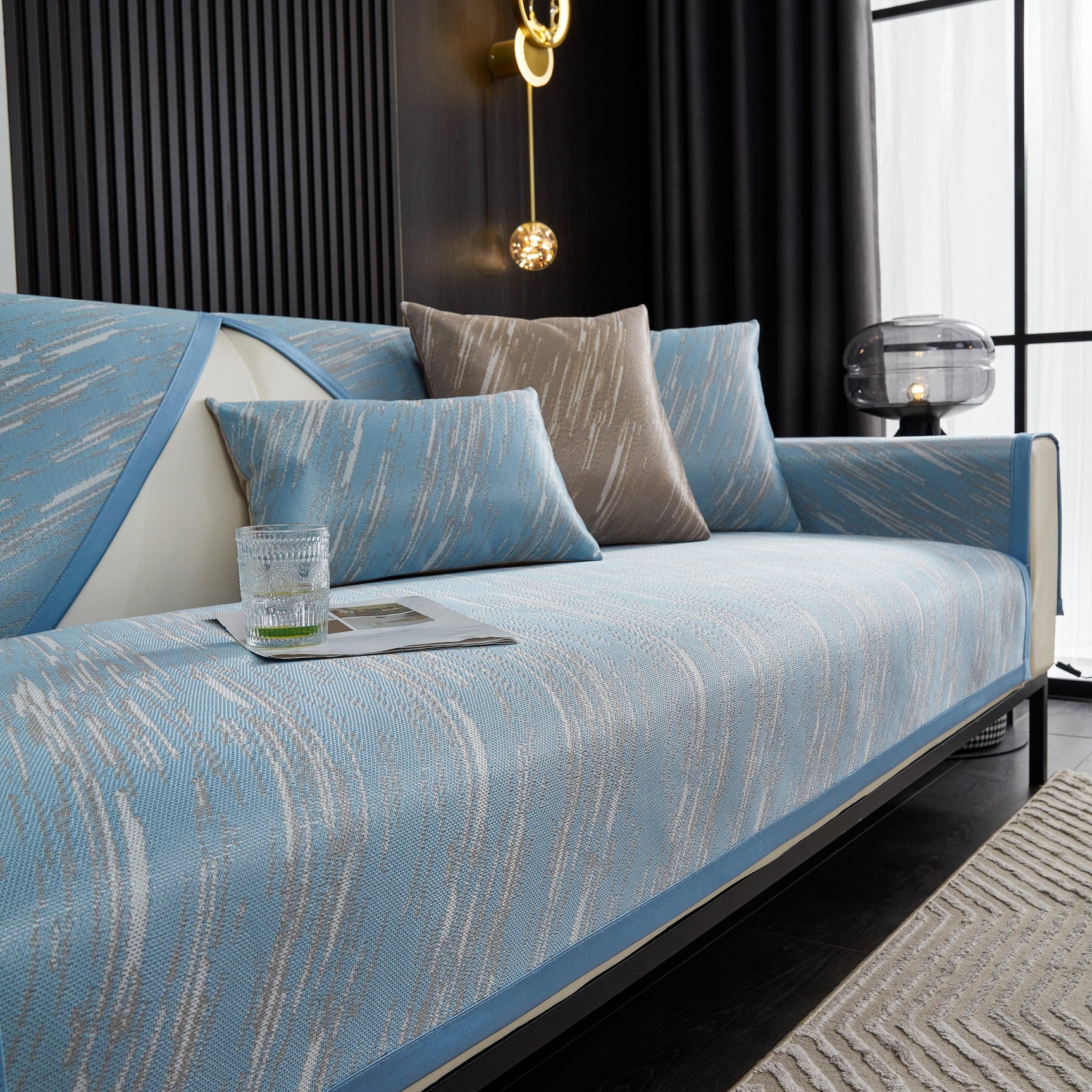 Non-Slip Ice Silk Sofa Towel, Removable Washable Pet Sofa Protector Covers, Slipcover for Couches - Ornate Home