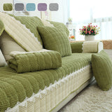 Non-Slip Sectional Couch Cover with Lace, Furniture Protector for Dogs, Pets, and Kids II - Ornate Home