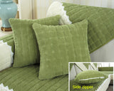 Non-Slip Sectional Couch Cover with Lace, Furniture Protector for Dogs, Pets, and Kids II - Ornate Home