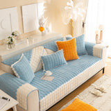 Non-Slip Sectional Couch Cover with Lace, Furniture Protector for Dogs, Pets, and Kids III - Ornate Home