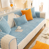 Non-Slip Sectional Couch Cover with Lace, Furniture Protector for Dogs, Pets, and Kids III - Ornate Home
