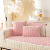 Non-Slip Sectional Couch Cover with Lace, Furniture Protector for Dogs, Pets, and Kids III - Ornate Home