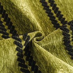 Non-Slip Sofa Cover with Thick Chenille Texture Woven Stripe Couch Protector Throw - Ornate Home