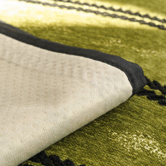 Non-Slip Sofa Cover with Thick Chenille Texture Woven Stripe Couch Protector Throw - Ornate Home