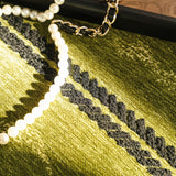 Non-Slip Sofa Cover with Thick Chenille Texture Woven Stripe Couch Protector Throw - Ornate Home