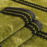 Non-Slip Sofa Cover with Thick Chenille Texture Woven Stripe Couch Protector Throw - Ornate Home