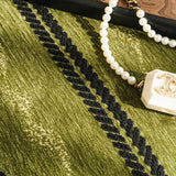 Non-Slip Sofa Cover with Thick Chenille Texture Woven Stripe Couch Protector Throw - Ornate Home