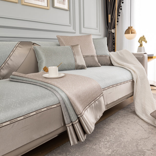 Non-Slip Universal Couch Covers for Sectional Sofas & Cushions - Slipcovers for Dogs and Pets - Ornate Home