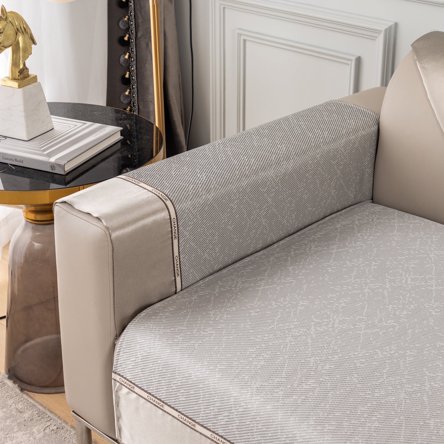 Non-Slip Universal Couch Covers for Sectional Sofas & Cushions - Slipcovers for Dogs and Pets - Ornate Home