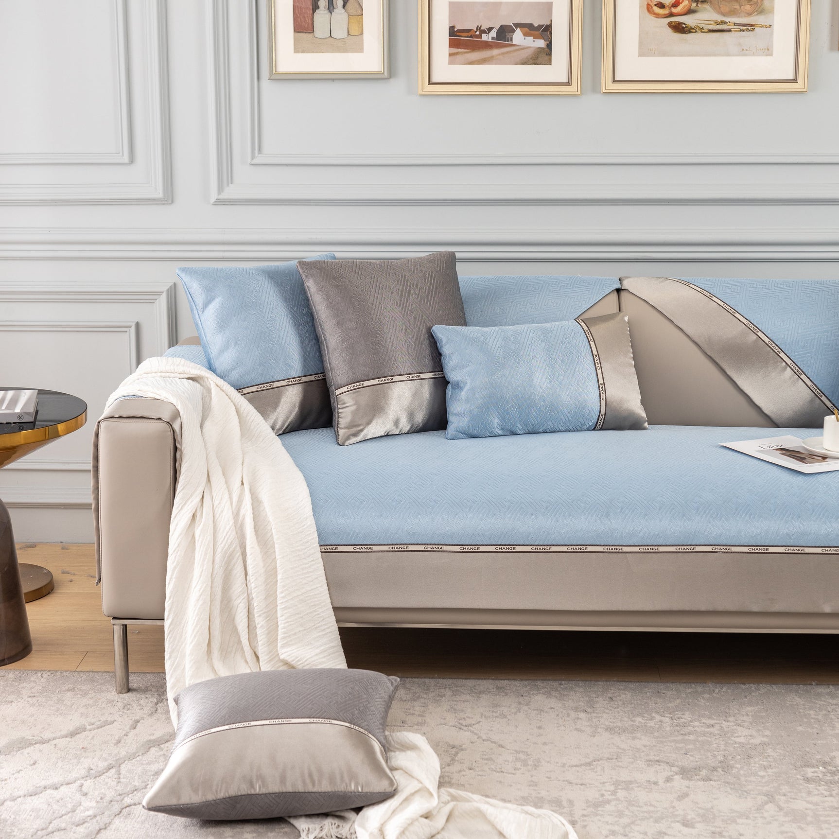 Non-Slip Universal Sofa Covers for Sectional Couch and Couch Cushions - Sofa Slipcovers for Dogs and Pets - Ornate Home