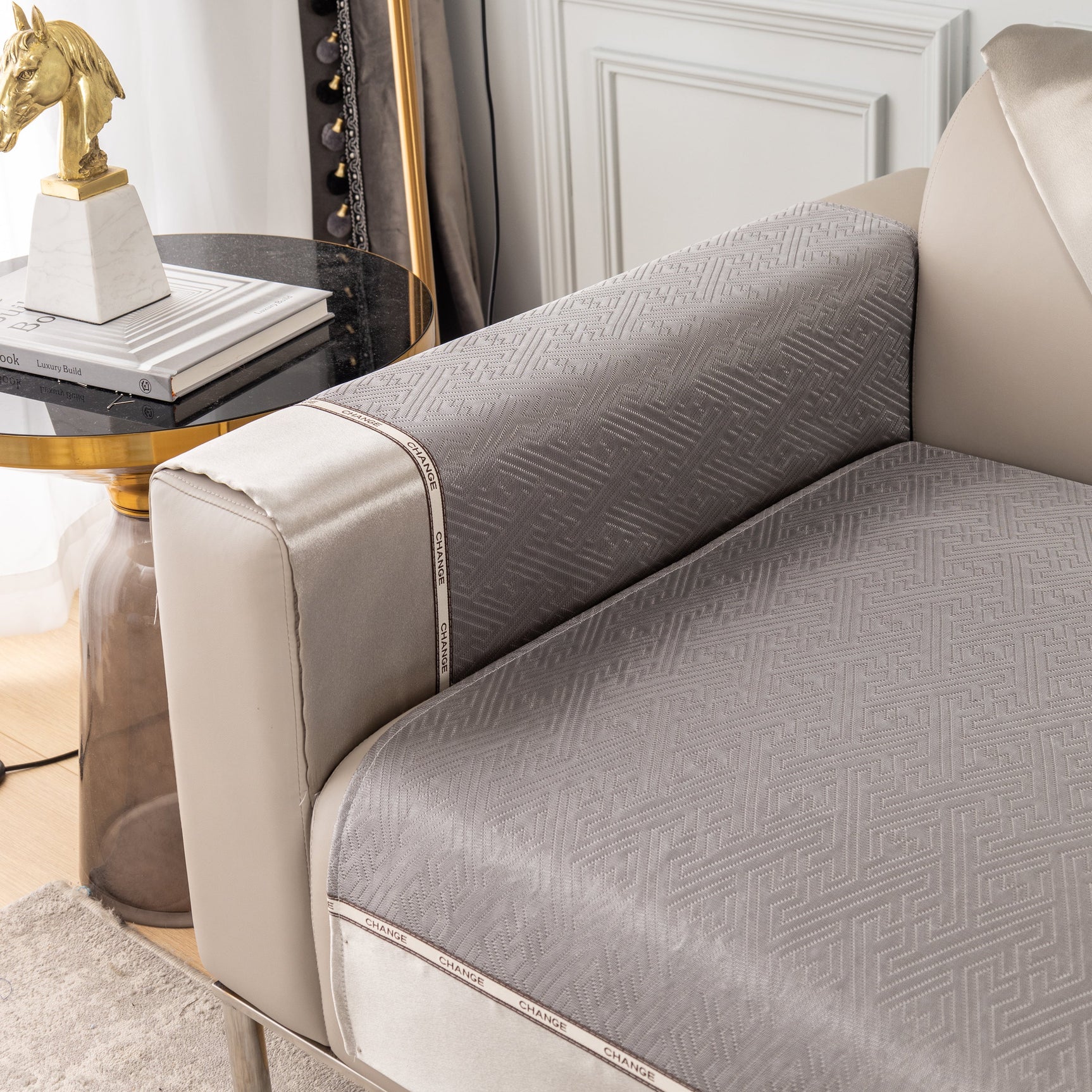 Non-Slip Universal Sofa Covers for Sectional Couch and Couch Cushions - Sofa Slipcovers for Dogs and Pets - Ornate Home
