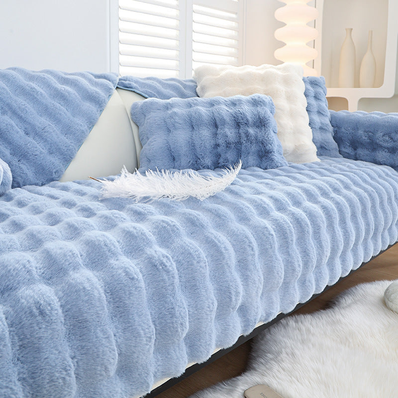 Non-slip Faux Fur Sofa Cover – Super Soft, Fluffy, and Stylish Couch Covers I - Ornate Home