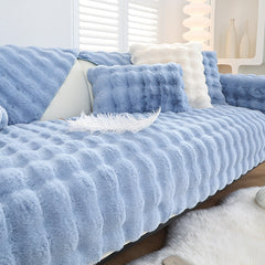 Non-slip Faux Fur Sofa Cover – Super Soft, Fluffy, and Stylish Couch Covers I - Ornate Home
