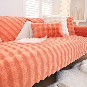 Non-slip Faux Fur Sofa Cover – Super Soft, Fluffy, and Stylish Couch Covers I - Ornate Home