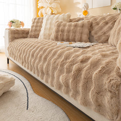Non-slip Faux Fur Sofa Cover – Super Soft, Fluffy, and Stylish Couch Covers I - Ornate Home