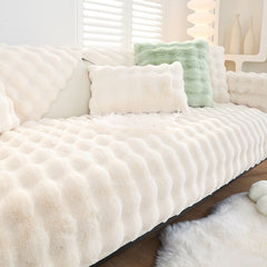 Non-slip Faux Fur Sofa Cover – Super Soft, Fluffy, and Stylish Couch Covers II - Ornate Home