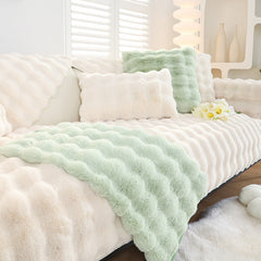 Non-slip Faux Fur Sofa Cover – Super Soft, Fluffy, and Stylish Couch Covers II - Ornate Home