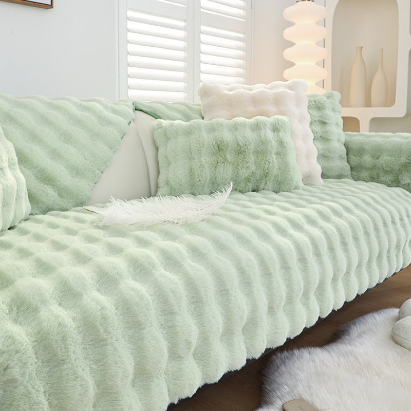 Non-slip Faux Fur Sofa Cover – Super Soft, Fluffy, and Stylish Couch Covers II - Ornate Home