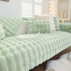 Non-slip Faux Fur Sofa Cover – Super Soft, Fluffy, and Stylish Couch Covers II - Ornate Home