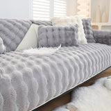 Non-slip Faux Fur Sofa Cover – Super Soft, Fluffy, and Stylish Couch Covers II - Ornate Home